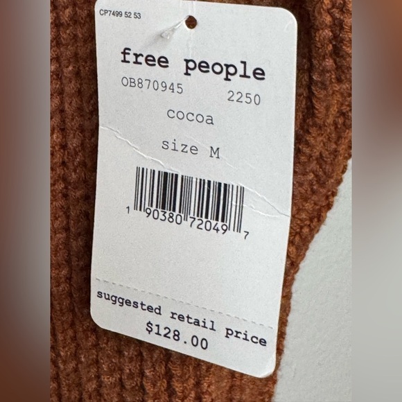 NEW Free People Women’s Oversized Long Turtleneck Sweater Size M - Picture 7 of 8